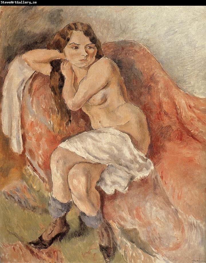 Jules Pascin Susan near the sofa